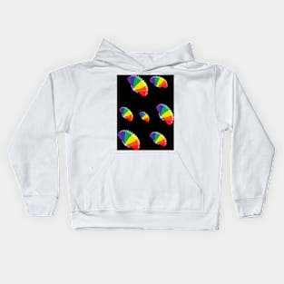 rainbow butterfly Kids Hoodie